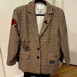 Anthropologie Blazer with cute patches, MP